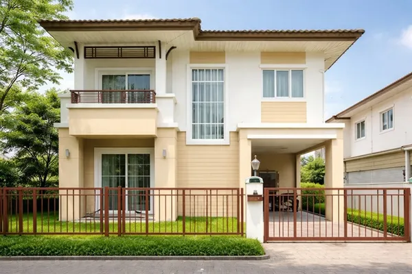 บ้านมุม 56 ตร.ว. 230 ตร.ม. บ้านเดี่ยว 2 ชั้น 3 นอน 2 น้ำ เทพารักษ์-วงแหวน ใกล้ BTS เทพารักษ์ 1.8 กม. ตลาดแพรกษา 1.6 กม.