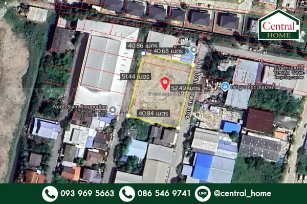 ที่ดินเปล่า ถมแล้ว 560 ตร.วา ซอย เทศบาลบางปู 11 สมุทรปราการ