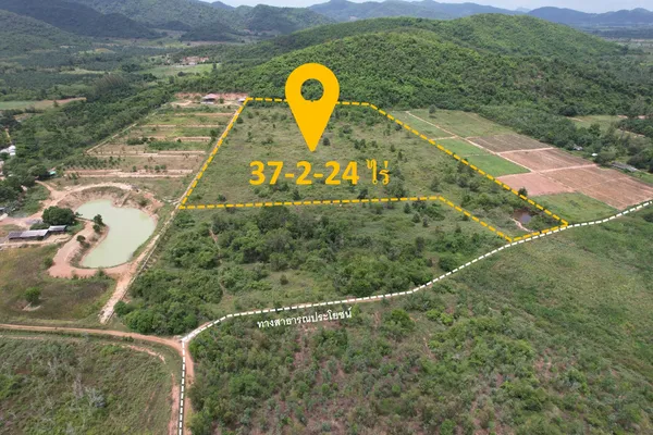 ขายที่ดิน 38 ไร่ วิวสวย ติดเขา ต.หนองพลับ อ.หัวหิน (2,500 บาท/ตรว.)