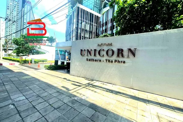 คอนโดมิเนียม Altitude Unicorn Sathorn-Tha Phra ติด BTS ตลาดพลู 2 ห้องนอน 53.23 ตรม. แขวงตลาดพลู เขตธนบุรี