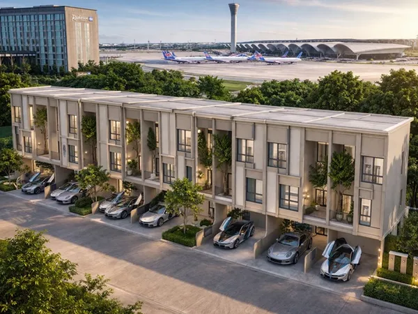 ARL ลาดกระบัง 900 ม. รอยัลลาดกระบังกอล์ฟ จอดรถ2-3คัน ทาวน์โฮม 3 ชั้น กว้าง 5.5 เมตร 3-4นอน 4 น้ำ 20 ตร.ว. 240 ตร.ม. สุวร