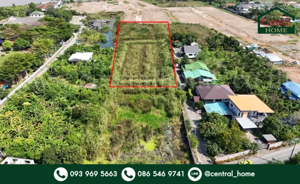 ที่ดินเปล่า 4-1-61 ไร่ ท่าอิฐ 15 แยกตาลเดียว - วัดบางบัวทอง นนทบุรี