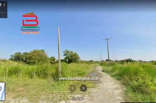 ที่ดินเปล่า ซอยบางนาการ์เด้น เนื้อที่ 2 ไร่ (ใกล้มหาวิทยาลัยอัสสัมชัญ วิทยาเขตสุวรรณภูมิ) ถนนบางนา-ตราด ตำบลบางเสาธง อำเภอบางเสาธง จังหวัดสมุทรปราการ