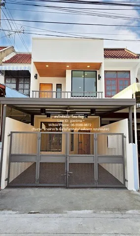 Townhome ขายทาวน์โฮม 2 ชั้น รีโนเวทแล้ว ติดถนนวิภาวดีรังสิต (ใกล้สนามบินดอนเมือง) 17.5 ตร.ว. 2 น 2 น้ำ 1 จอดรถ ราคา 2.45