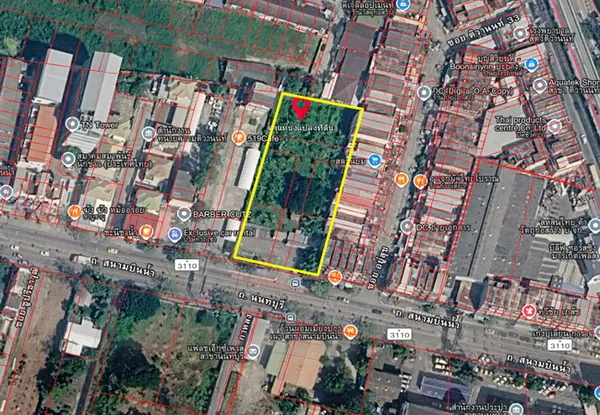 ขายที่ดิน ติดถนนสนามบินน้ำ(นนทบุรี) เมืองนนทบุรี เนื้อที่ 920 ตร.ว. ทำเลดี ติดถนนใหญ่