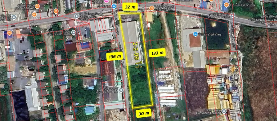 ขาย โรงงาน นนทบุรี ต.เสาธงหิน อ.บางใหญ่