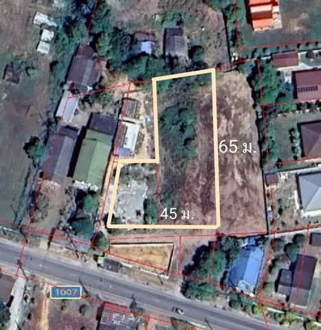 ขายด่วน ที่ดินทำเลทองแปลงมุม ใกล้หาดสวนสน ระยอง เนื้อที่ 1 ไร่ 98.4 ตร.ว.