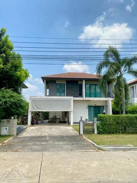 ให้เช่าบ้านเดี่ยว2ชั้นโครงการHabitia Orbitหทัยราษฎร์ใกล้ทางด่วนจตุโชติรีโนเวทใหม่ทั้งหลัง