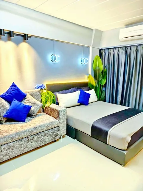 คอนโดเทล ขายคอนโด 1 นอน 1 น้ำ เฟอร์นิเจอร์ใหม่ทั้งห้อง อาคาร A ชั้น 2 มีลิฟท์ใกล้ BTS แยกคปอ 200 ม. 30 ตร.ม ห้องตกแต่งคร