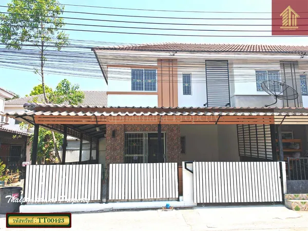 บ้านรีโนเวทหลังมุม พฤกษา 85 ถนนหนามแดง-บางพลี ซอยอัมพร ตกแต่งสวยพร้อมเข้าอยู่