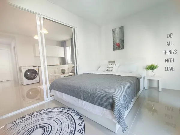 ให้เช่าคอนโดซิตี้วิลล่าตึกD1ชั้น5 ห้องมุม fully furnishedย่านลาดพร้าวรามคำแหงบางกะปิ ใกล้BTSลาดพร้าว101ใกล้ซอยมหาดไทย