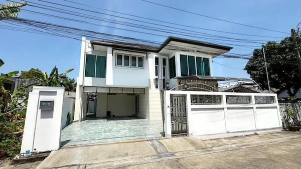 BS1036 ขาย/ให้เช่าบ้านเดี่ยว 2 ชั้น พัฒนาการ 50 ศรีนครินทร์ หมู่บ้านเคหะนคร 3 ใกล้ MRT หัวหมาก จอดรถได้ 6 คัน บ้านใหญ่ ท