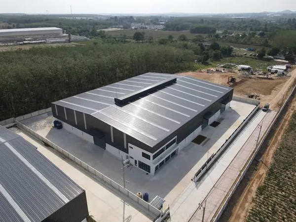 BR 1740 ให้เช่าโรงงานสร้างใหม่ พื้นที่สีเหลือง 3 ไร่ 200 ตรว.3000 ตรม. (60x 48 เมตร) ต.พนานิคม อ.นิคมพัฒนา จ.ระยอง