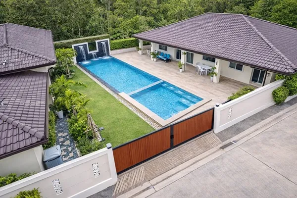 ใกล้ตลาดห้วยใหญ่ 900ม. 6นอน 215 ตร.ว. 600 ตร.ม. พรีเมียม เช่า Pool Villa บ้านเดี่ยวหรู สไตล์โมเดิร์น 7 น้ำ