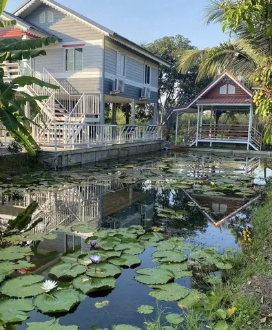 บ้านชั้นเดียว โครงการกนกกุล 3 คลอง 14 ปทุมธานี บ้านพร้อมอยู่ บรรยากาศเงียบสงบ พื้นที่กว้าง เหมาะสำหรับอยู่อาศัยหรือพักผ่