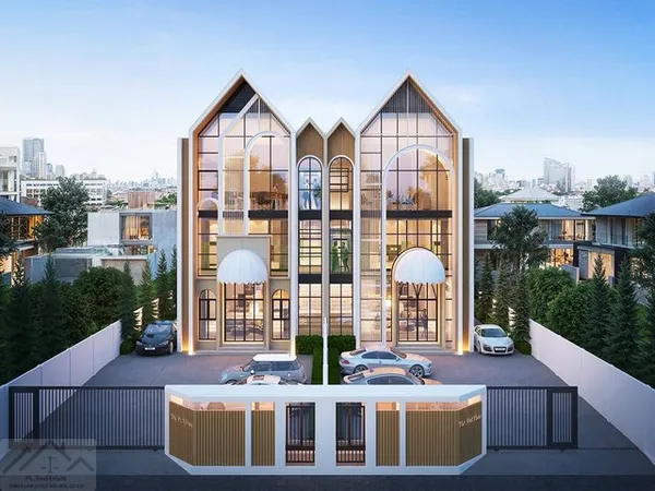 ให้เช่าโฮมออฟฟิศ 3 ชั้นสร้างใหม่ดีไซน์เรียบหรู 115 ตรว. 500 ตรม. ย่านหัวหมาก รามคำแหง ศรีนครินทร์ ใกล้รถไฟฟ้าสายสีเหลือง