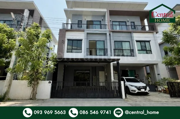 บ้านแฝด 3 ชั้น ธนาคลัสเตอร์ เวสต์เกต บางใหญ่ ราคาถูกที่สุดในโครงการ