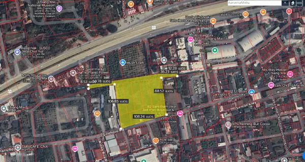 ขายที่ดินแปลงใหญ่ใกล้ Maya Nimman เชียงใหม่ แปลงสุดท้าย! พื้นที่ 7 ไร่ 2 งาน ในทำเลนี้