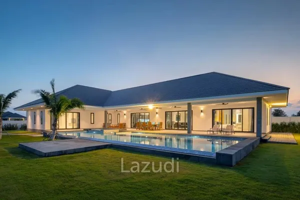 Stunning 4 Bed 4 Bath Pool Villa for Sale in Hua Hin - Parkland Villa Hin Lek Fai Spacious Living Private Pool