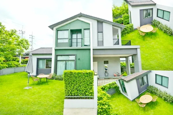 บ้านเดี่ยว 2 ชั้น 4 นอน 3 น้ำ ใกล้ MRT คลองบางไผ่ชัยพฤกษ์-วงแหวน 365 HUB ไทรน้อย 57 ตร.ว. 230 ตร.ม. บ้านหลังมุม รร.สารสา