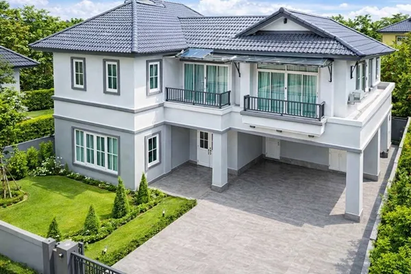 ใกล้ รร.นานาชาติ RIS 500ม. เดินถึง คฤหาสน์ บ้านเดี่ยว 2 ชั้น 5น้ำ 75ตร.ว. 288ตร.ม 4-5นอน ถูกสุดในหมู่บ้าน Perfect รามคำแ