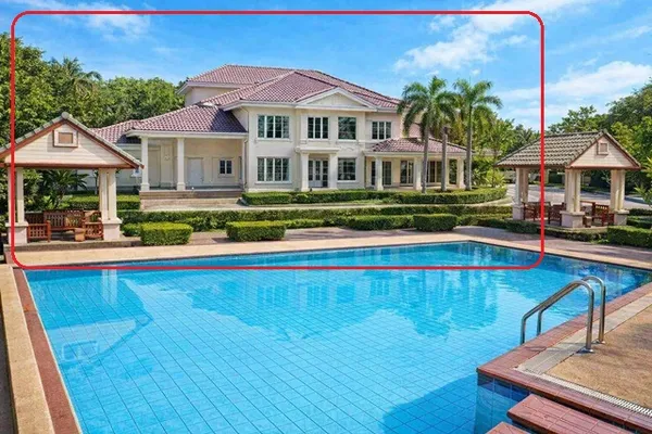 วัชรพล 4น้ำ ให้เช่า คฤหาสน์ 2ชั้น MRTรามอินทรา ก.ม.6 1.95กม.2หลัง 6นอน พร้อมสระว่ายน้ำ ตลาดถนอมมิตร บิ๊กซี สุขาภิบาล5 15