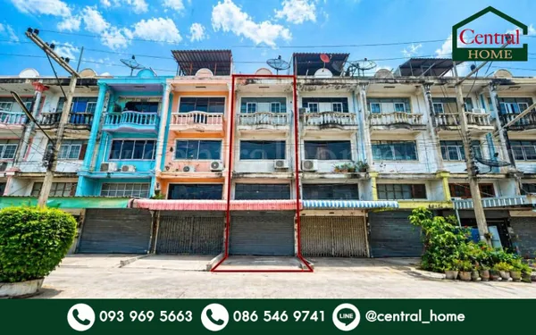 อาคารพาณิชย์ 3 ชั้นครึ่ง เกษมสุวรรณ 5 ตรงข้ามวัดบางนมโค ราคาถูกมาก