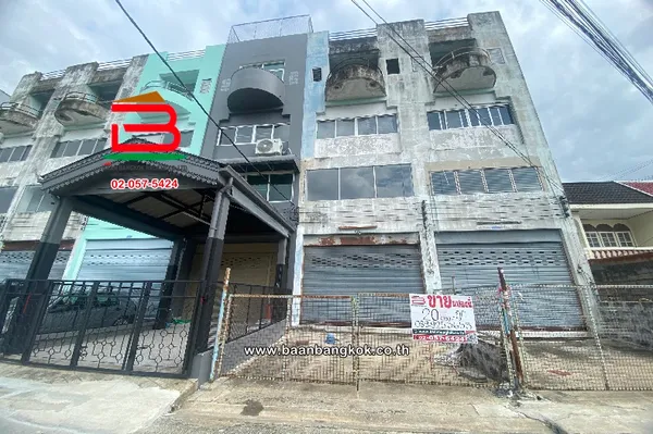อาคารพาณิชย์ เนื้อที่ 20 ตร.ว. ซอยนวมินทร์ 64 ใกล้ตลาดอินทรารักษ์ แขวงคลองกุ่ม เขตบึงกุ่ม
