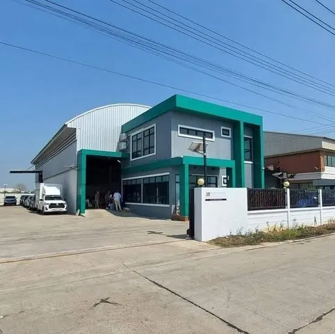 ให้เช่าโรงงาน 488 ตารางเมตร ออฟฟิศ 2 ชั้น นราภิรมย์ อำเภอบางเลน นครปฐม รถใหญ่เข้า-ออกได้สะดวก