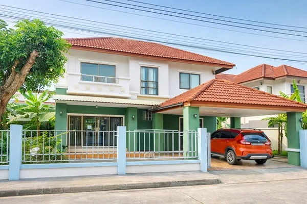 บ้านหลังใหญ่ รังสิต-นครนายก 4 นอน 3 น้ำ ถ.พระองค์เจ้าสายคลอง 4 บ้านเดี่ยว 2 ชั้น 50 ตร.วา.สุกี้ตี๋น้อย 1.38 กม. 200 ตร.ม