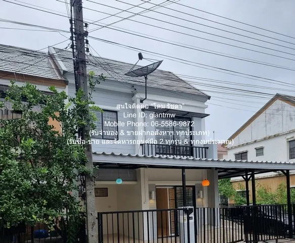 TOWNHOME ขายทาวน์โฮม 2 ชั้น (ห้องมุม) รีโนเวทแล้ว ในโครงการหมู่บ้าน ถ.รังสิต-คลอง 3 22.6 ตร.ว. 3 น 2 น้ำ จอดรถ 2 3ห้องนอ