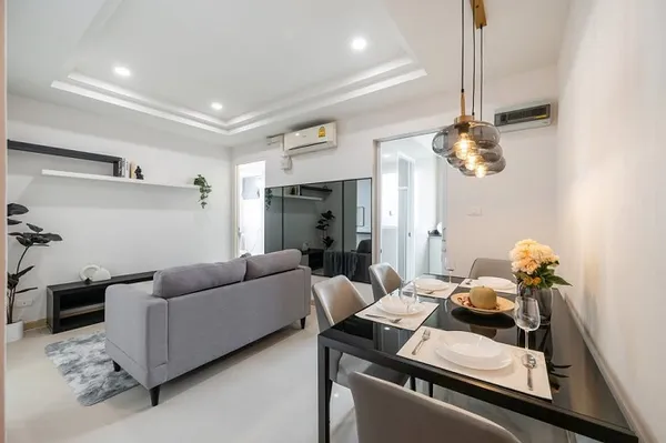 ***ฟรีโอน***ขายคอนโดแต่งพร้อมอยู่ 2 นอน เฟอร์ครบ แฮปปี้ คอนโด ลาดพร้าว 101 ใกล้รถไฟฟ้า MRT บางกะปิ กทม.