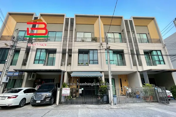 ทาวน์โฮม หมู่บ้าน เดอะ แคนวาส สุขุมวิท-สำโรง (ใกล้อิมพิเรียลเวิล์สำโรง) เนื้อที่ 23.6 ตรว. ตำบลสำโรง อำเภอพระประแดง จังหวัดสมุทรปราการ