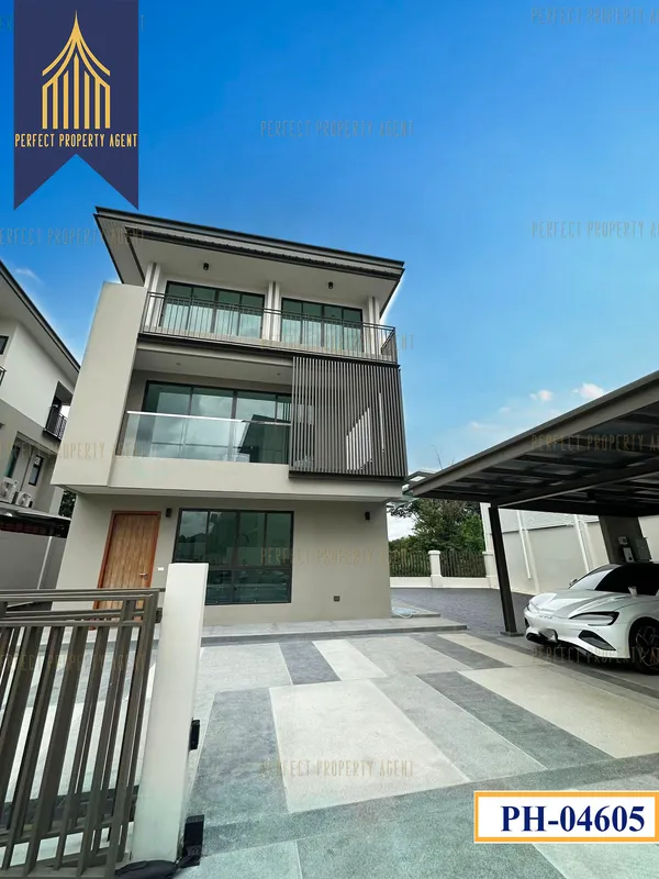 ขายบ้านเดี่ยวหรู 3 ชั้น AQ Arbor สวนหลวง ร.9 พัฒนาการ บ้านใหม่ ไม่เคยเข้าอยู่