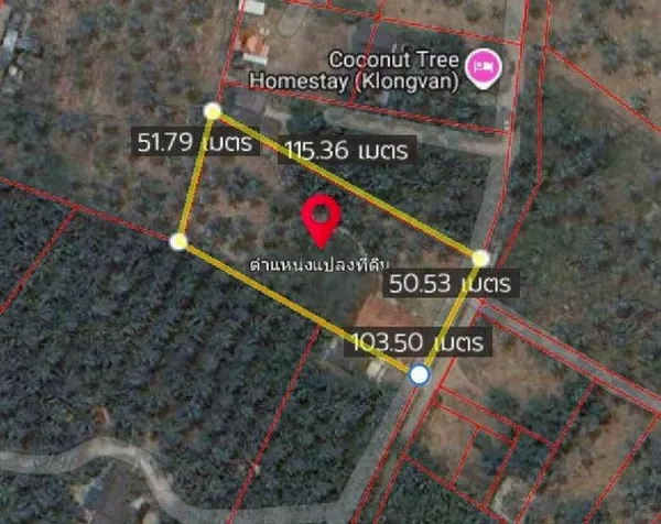 ขายที่ดินใกล้ทะเล หาดคลองวาฬ อำเภอเมืองประจวบคีรีขันธ์ ราคา 5,000,000 บาท