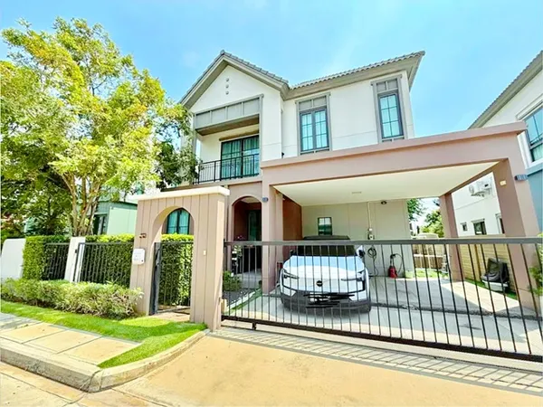 บ้านเดี่ยวสไตล์โมเดิร์น 4 นอน 4 น้ำ5 แอร์ ราชพฤกษ์-345 โรบินสันไลฟ์สไตล์ ราชพฤกษ์ 1.05กม. รพ.ปากเกร็ด 2 1.2 กม. 54 ตร.ว.