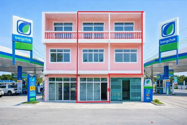 อาคารให้เช่า 3ชั้น 4นอน 3น้ำ 20 ตร.ว.240 ตร.ม. พุทธบูชา มีที่จอดรถ ติดปั้มบางจาก 2 แห่ง พระราม2 25-33 รพ.บางกอก 9 อินเตอ
