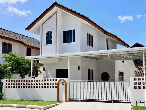 บ้านเดี่ยวสองชั้น โครงการบ้านขวัญเวียง ต.สันผักหวาน อ.หางดง จ.เชียงใหม่