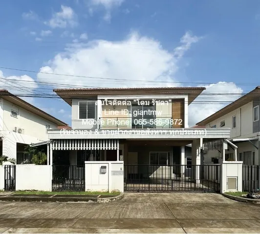 บ้าน บ้านเดี่ยว 2 ชั้นพร้อมอยู่ ม.พาร์คเวย์ แอทอีซ รามคำแหง 190/1 4 นอน 3 ห้องน้ำ 5490000 THAI BAHT ใกล้กับ โลตัส สุขาภิ