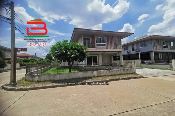 บ้านเดี่ยว คณาสิริ วงแหวน-พระราม 5 (ใกล้วัดป่ามณีกาญจน์) เนื้อที่ 61.5 ตรว. ตำบลศาลากลาง อำเภอบางกรวย จังหวัดนนทบุรี