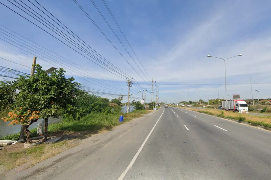 ขายที่ดิน ถูกมาก ริมถนนสุขุมวิท บางพลี 56ไร่ ผังสี
