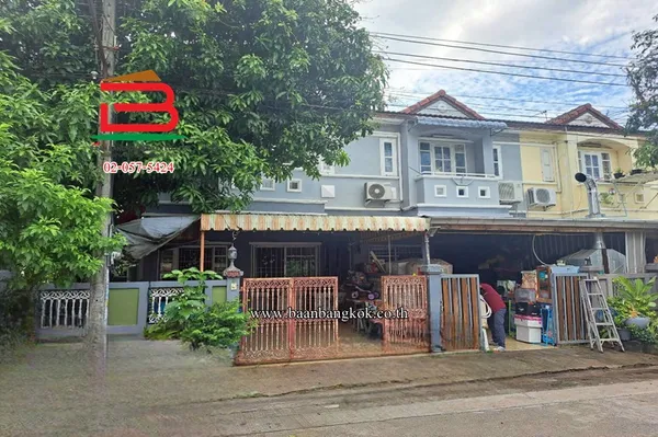 ทาวน์เฮาส์ เค.ซี.รามอินทรา 5 ซอยพระยาสุเรนทร์ 40 เนื้อที่ 23.1 ตรว. (ใกล้โรงเรียนกลางคลองสอง) แขวงสามวาตะวันตก เขตคลองสามวา