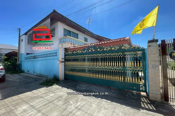 บ้านเดี่ยว 2 ชั้น เนื้อที่ 40.5 ตร.ว. ชุมชนอนันต์สุขสันต์ (ซอยรามอินทรา 5 แยก 77) ถนนเทพรักษ์ แขวงท่าแร้ง เขตบางเขน