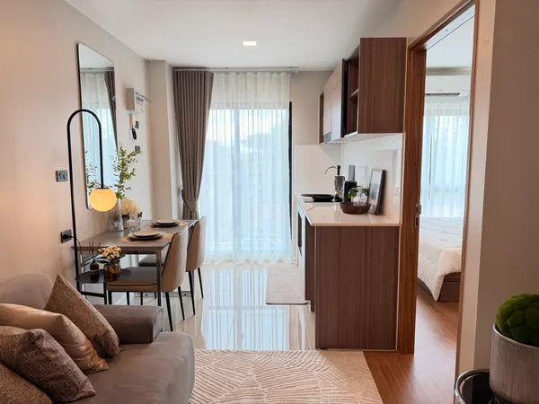 R0995 | คอนโดห้องมุมสไตล์ Modern Minimal (Arise Condo Mahidol) | ใกล้สนามบินเพียง 7 นาที