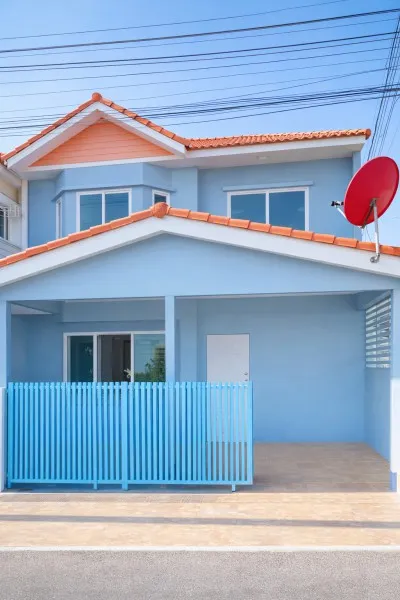 ทาวน์เฮ้าส์ 2 ชั้น 3 นอน 2 น้ำ 18 ตร.ว.145 ตร.ม.ในคลองบางปลากด วัดใหญ่ 900 ม.ใกล้ตลาดพระสมุทรเจดีย์ 800 ม.