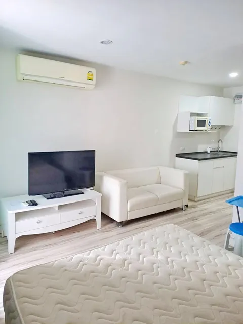 เครื่องใช้ไฟฟ้าครบ เปิดซิงแอร์ใหม่ S9 Condo ค.ซักผ้า ตึกA ชั้น4 25ตร.ม. ห้อง Studio ถ.ราชพฤกษ์ MRTบางรักใหญ่ รัตนาธิเบศ 