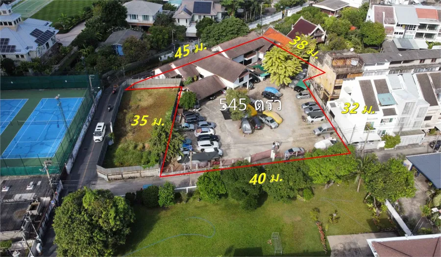 ขาย ที่ดิน 545 ตรว เอกมัย 22 พร้อมบ้าน ใกล้ แอร์ลิ