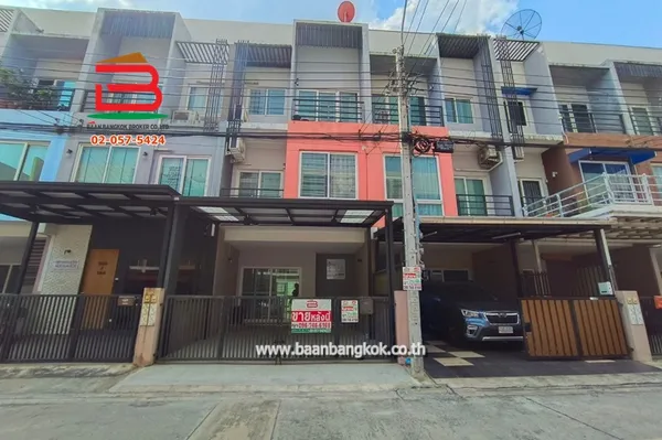 ทาวน์โฮม หมู่บ้าน กรีนิช รามอินทรา เนื้อที่ 21.9 ตรว. ถนนรามอินทรา เขตคันนายาว