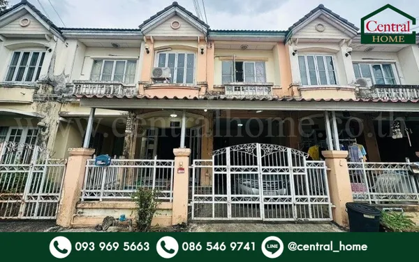 ทาวน์เฮ้าส์ บุศรินทร์ บ้านกล้วย-ไทรน้อย นนทบุรี ราคาถูกที่สุด ทำเลดี เนื้อที่กว้าง