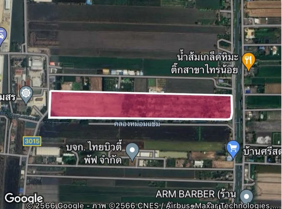 ขายที่ดินไทรน้อย 63 ไร่ ติดถนน 2 ด้าน เหมาะสร้างโร